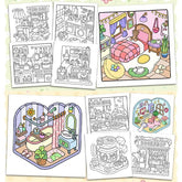 "Little Corner" Coloring Book: Cozy Space Coloring by Coco Wyo (40 Pages) Simple Coco Wyo
